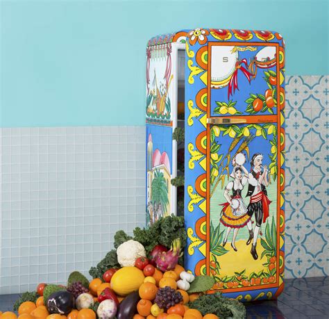 smeg frigo dolce gabbana|smeg retro fridge.